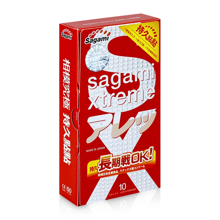 Bao cao su Sagami Xtreme Feel Long có gai kéo dài khoái cảm