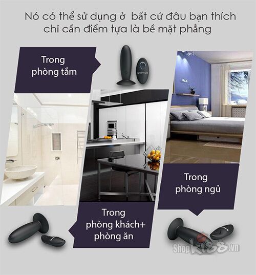 Cung cấp Máy rung mini đa tần số gắn tường điều khiển xa Prettylove chính hãng