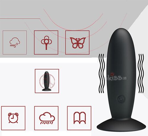 Cung cấp Máy rung mini đa tần số gắn tường điều khiển xa Prettylove chính hãng