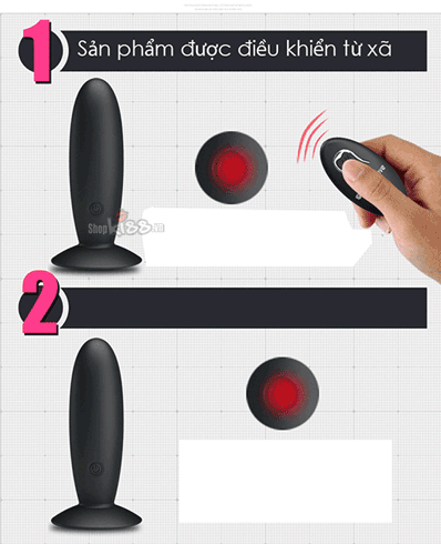 Cung cấp Máy rung mini đa tần số gắn tường điều khiển xa Prettylove chính hãng