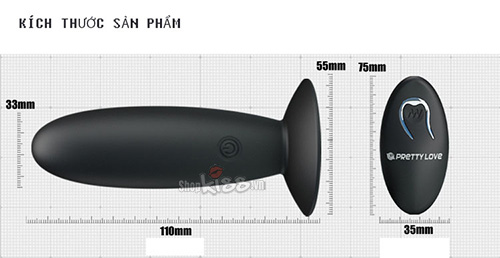 Máy rung mini đa tần số Prettylove điều khiển xa kích thích mạnh