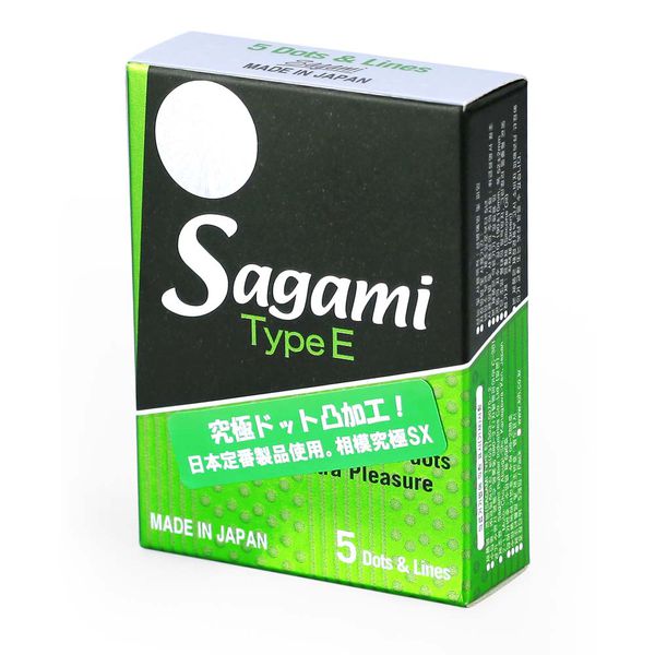 Bao Cao Su Sagami Type E Gân Gai Hộp 5 Chiếc Tăng Khoái Cảm