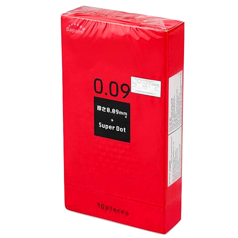 Bao Cao Su Sagami Super Dot 0.09 Siêu Gai Hộp 10 Chiếc Kích Thích Cao