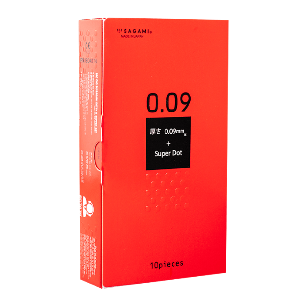 Bao Cao Su Sagami Super Dot 0.09 Siêu Gai Hộp 10 Chiếc Kích Thích Cao