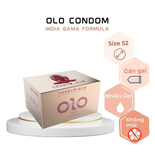 Bao Cao Su OLO Gamma Gân Gai Kéo Dài Thời Gian Hộp 10 Cái Giá Tốt