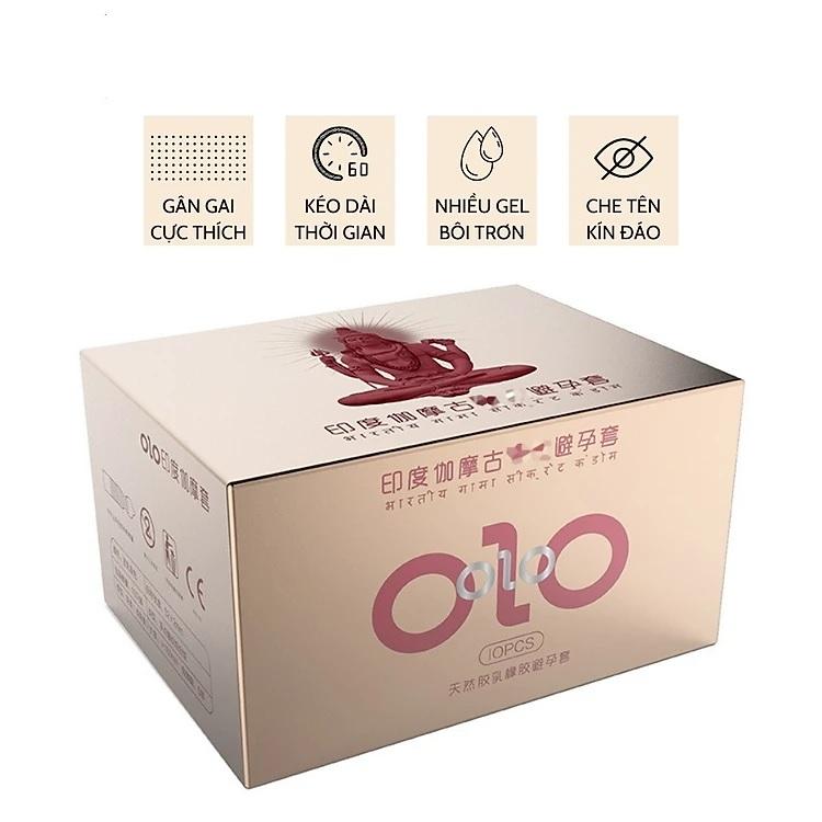 Bao Cao Su OLO Gamma Gân Gai Kéo Dài Thời Gian Hộp 10 Cái Giá Tốt