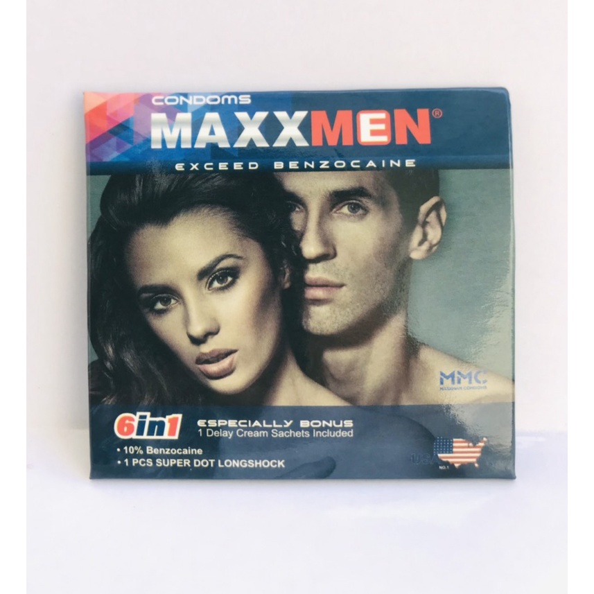 Bao Cao Su MAXXMEN 6in1 Siêu Mỏng Gân Gai Kéo Dài Thời Gian, Đảm Bảo An Toàn