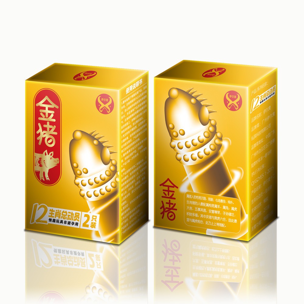 Bao cao su Juncai 12 Con Giáp gân gai siêu lớn tăng hưng phấn