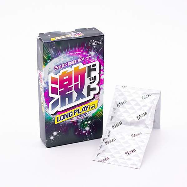 Bao Cao Su Jex Long Play Siêu Mỏng Siêu Gai Kéo Dài Thời Gian 8s