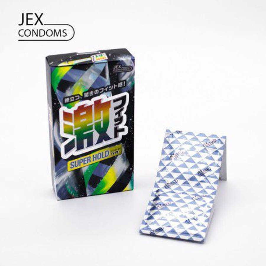 Bao Cao Su Jex Super Hold Nhật Bản Mỏng Gel Nhiều Ôm Khít 8 Cái