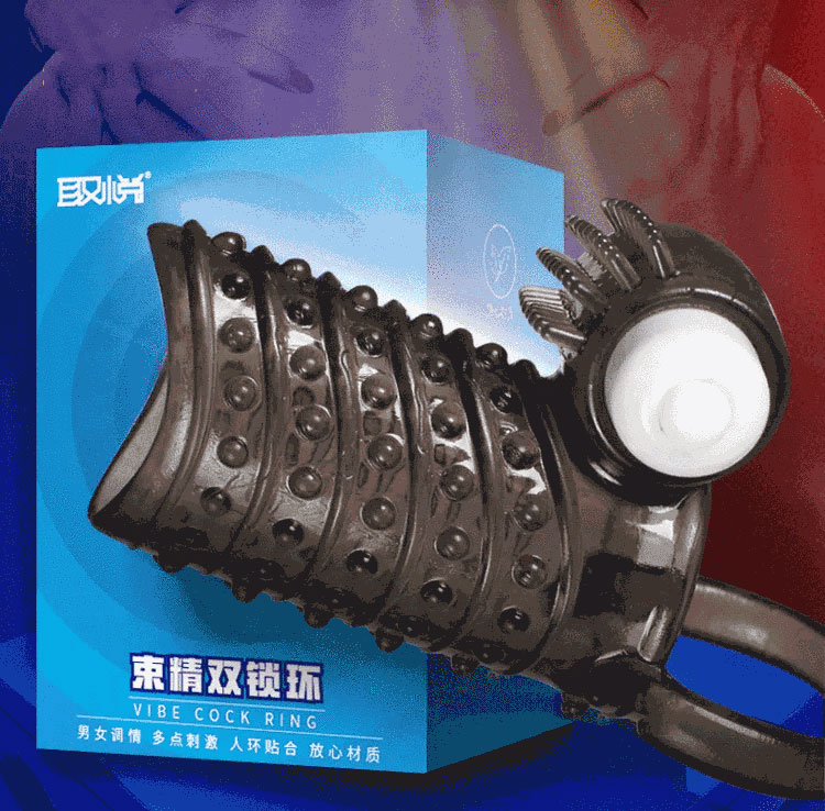 Bao cao su đôn khúc giữa có gai rung Vibe Cockring siêu kích thích