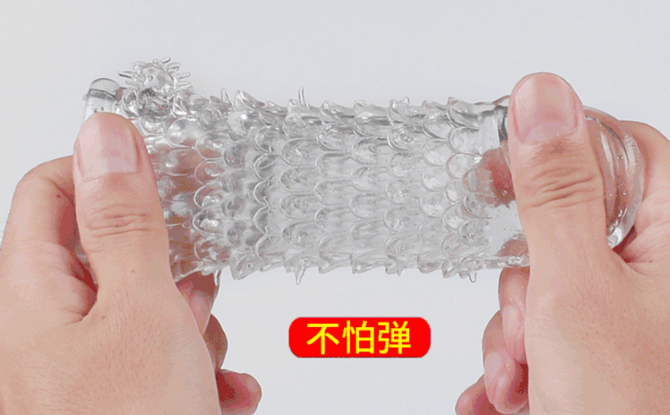 Fish Scale Textured Penis Sleeve Enhancer for Men