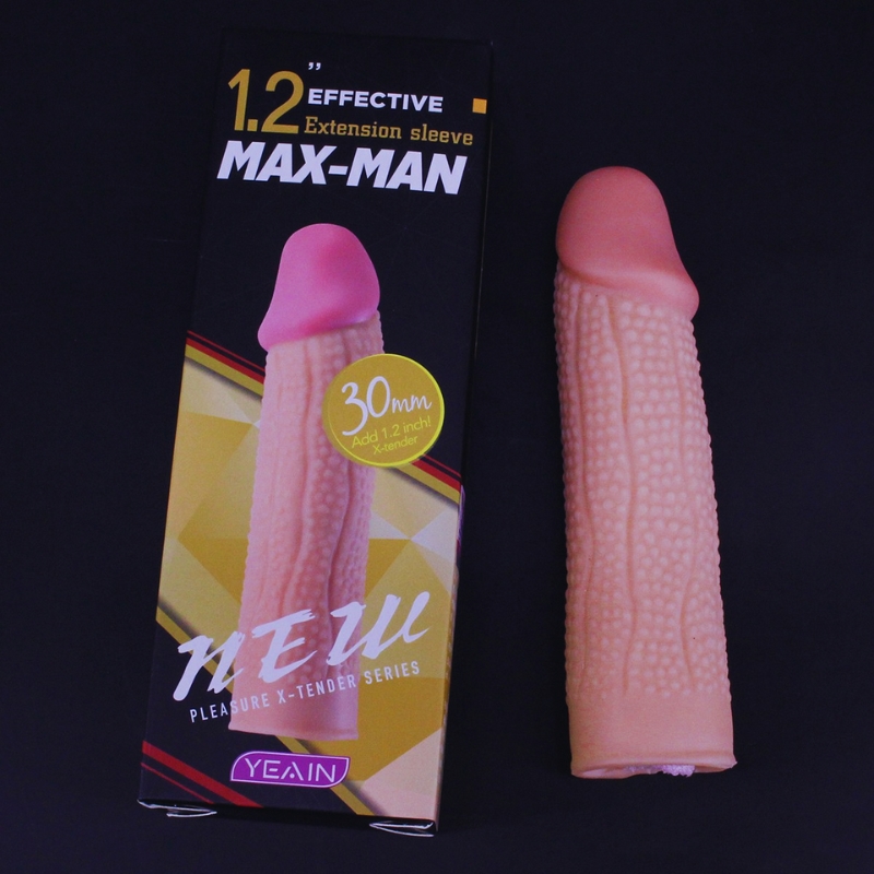 Bao cao su đôn dên Maxman có gai rung tăng kích thước thoải mái