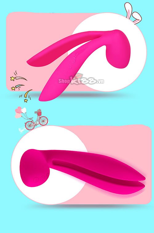 Máy mát xa điểm G tai thỏ Leten Rabbit massage rung đa chế độ
