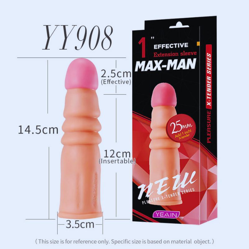 Bao Cao Su Đôn Dên Max-man Lò Xo Silicone Tăng Kích Thước Nam