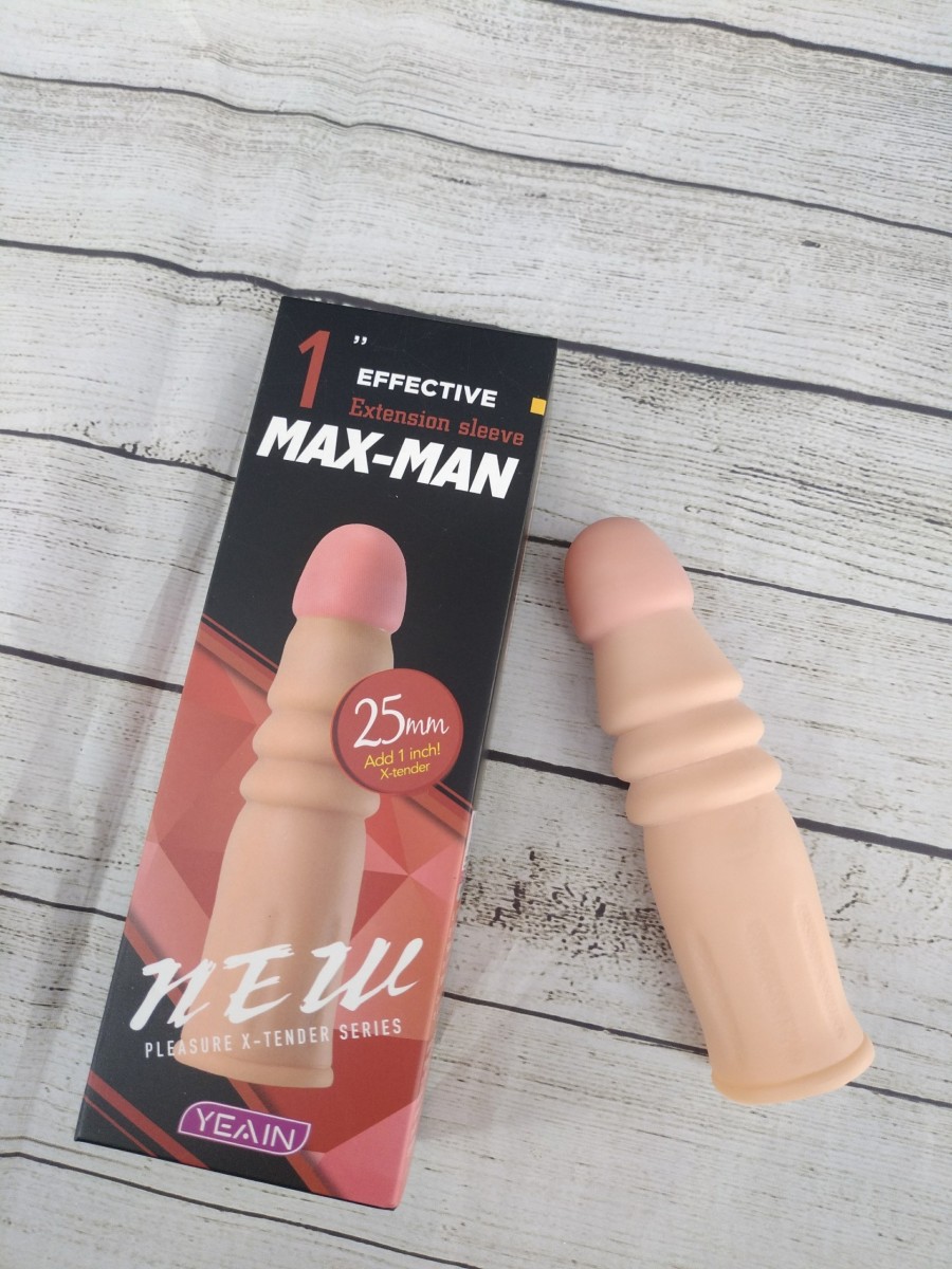 Bao Cao Su Đôn Dên Max-man Lò Xo Silicone Tăng Kích Thước Nam