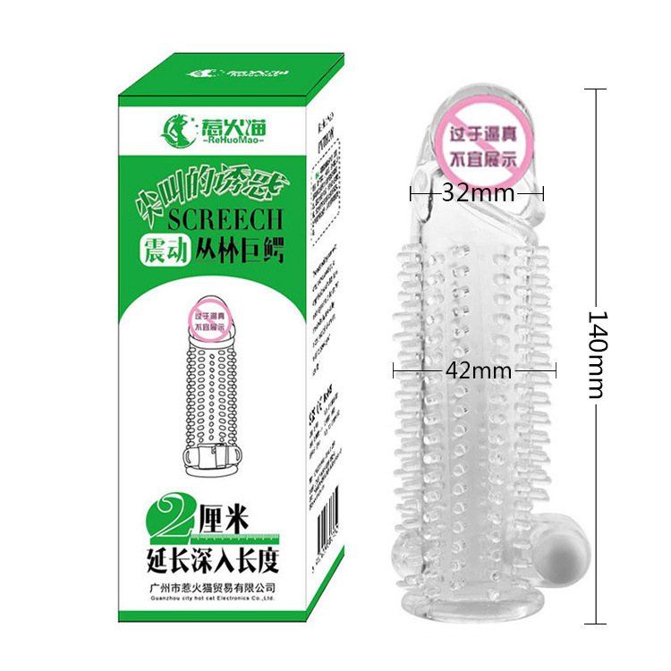 Bao cao su đôn dên Screech gai rung, kích thích khoái cảm cô bé mới lạ