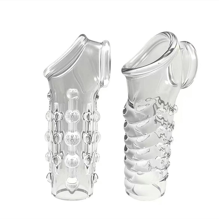 Bao cao su đôn dên răng sói bộ 2 siêu co giãn rung kích thích lâu ra