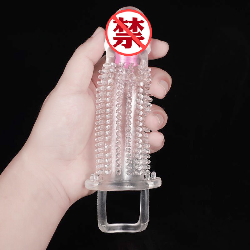 Bao cao su đôn dên gai rung silicon mềm mại massage kích thích nàng