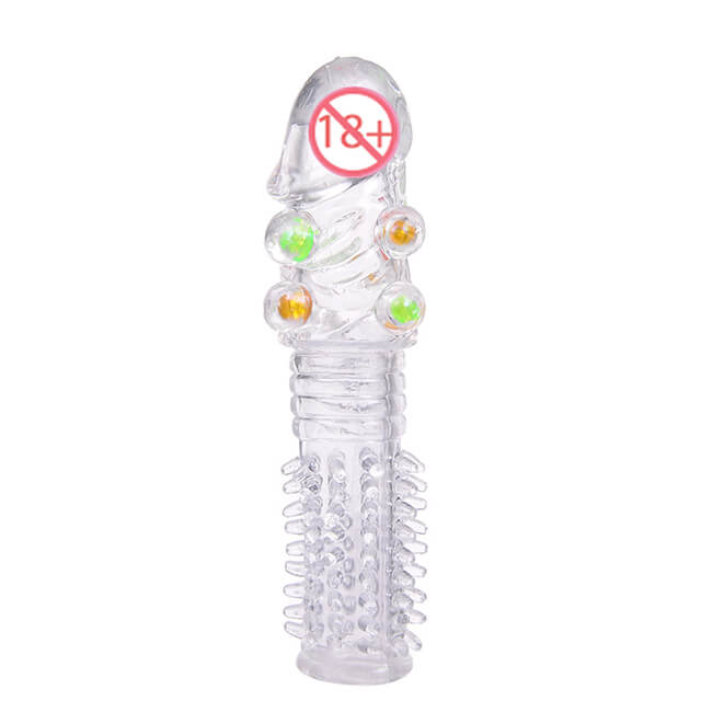 Bao Cao Su Đôn Dên Gai 8 Bi Silicone Tăng Kích Thước Cảm Giác Mạnh Mẽ 