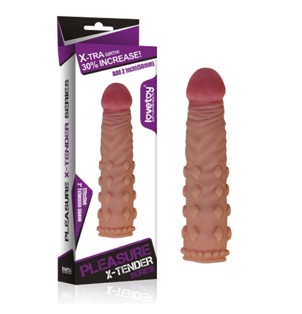 Bao Cao Su Đôn Dên 5cm Cao Cấp Pleasure X-Tender Series Lovetoy