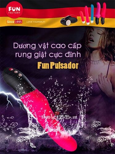 Fun Pulsador Premium Handheld Silicone Vibrating Dildo