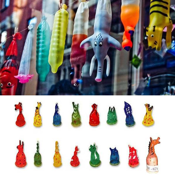 Bao cao su đầu thú 12 con giáp ngộ nghĩnh tạo cảm giác mới lạ