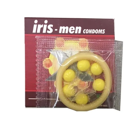 Iris Men 6 Large Beaded Condom 10-Pack Enhanced Sensation