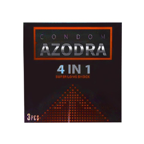 Azodra 4-in-1 Ribbed Delay Condom Enhance Pleasure Malaysia