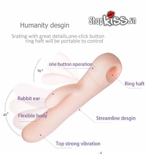 Máy rung điểm G Durex Dual Head kích thích đa điểm an toàn silicone