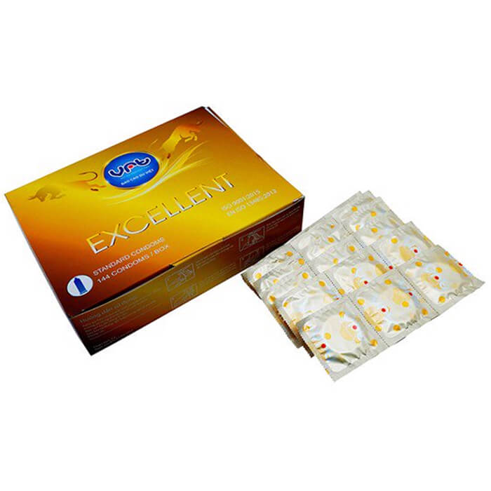 Bao cao su VRT giá rẻ 144 cái chuẩn quốc tế an toàn mẫu mới 