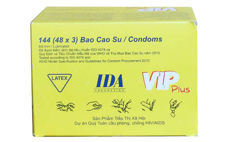 Bao cao su Vip Plus hộp 144 cái giá tốt chất lượng đảm bảo 