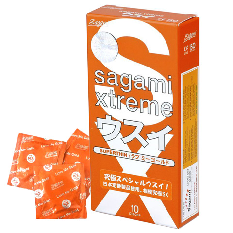 Bao cao su Sagami Xtreme Love Me Orange siêu mỏng cảm giác thật 