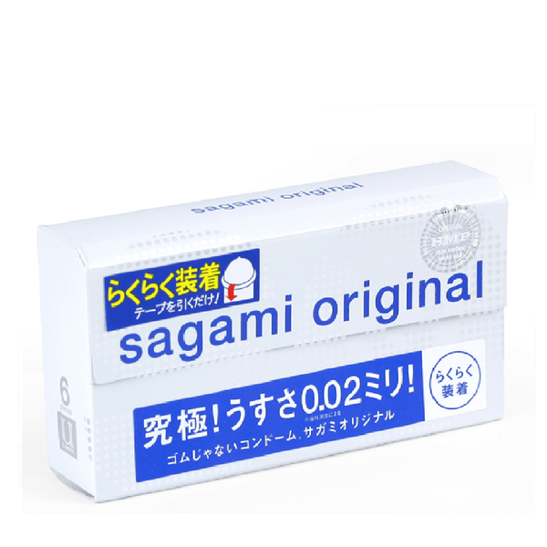Bao cao su Sagami Original 0.02 siêu mỏng thoải mái bảo vệ tốt 