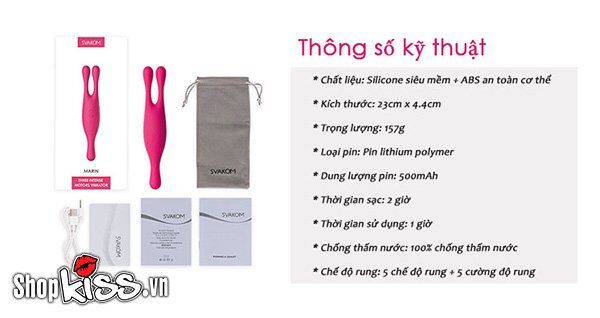 Máy Rung Massage Svakom Marin Cao Cấp Cho Nữ Chính Hãng