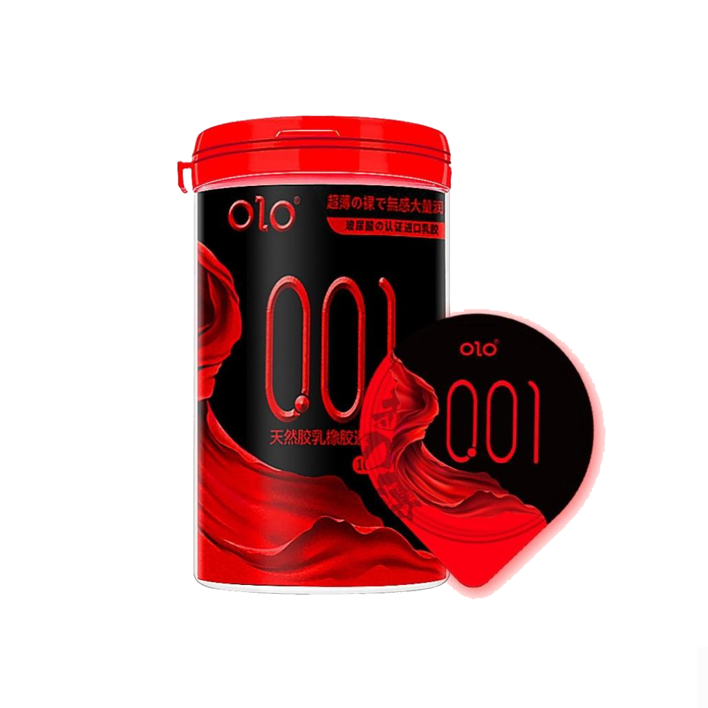 Bao cao su OLO 0.01 đỏ siêu mỏng truyền nhiệt nóng ấm 10s