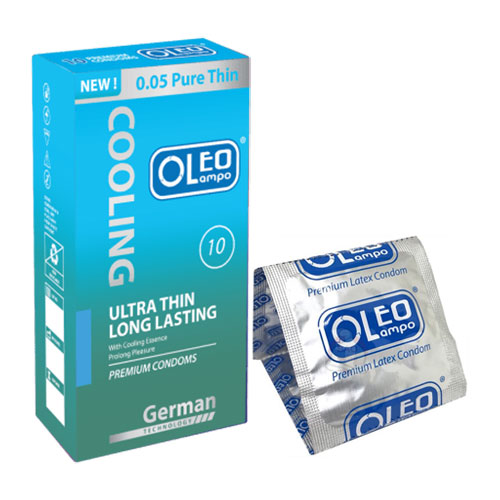 Bao cao su Oleo Cooling siêu mỏng đa năng kéo dài thăng hoa