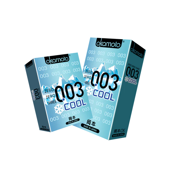 Bao Cao Su Okamoto 0.03 Cool Mát Lạnh Siêu Mỏng An Toàn