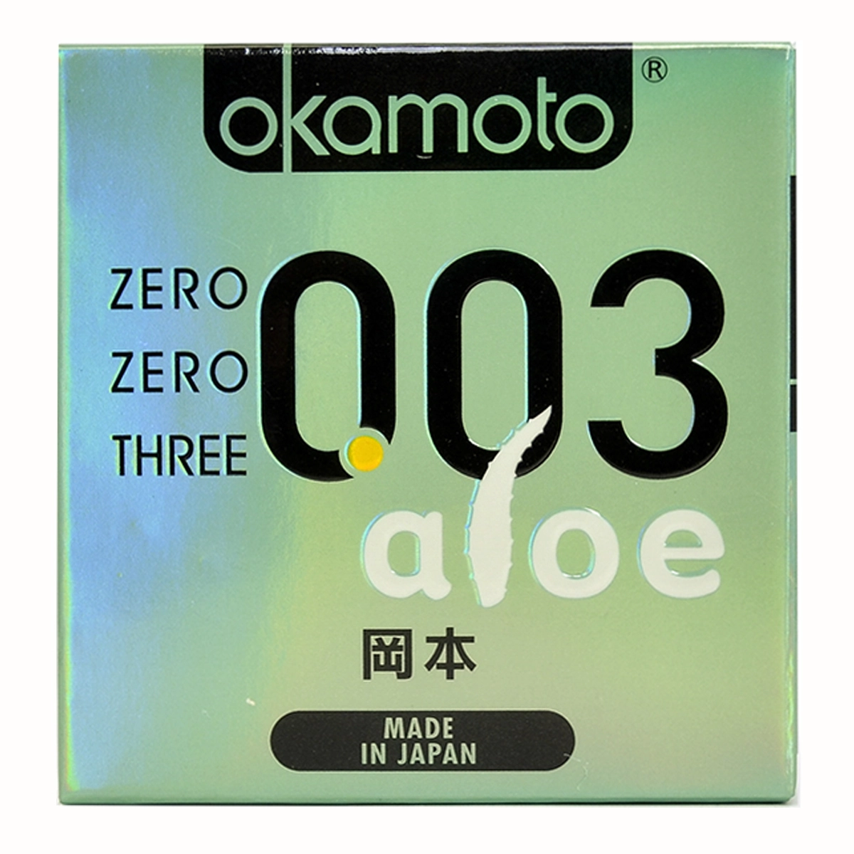 Bao Cao Su Okamoto 0.03 Aloe Lô Hội 3 Cái Siêu Mỏng An Toàn