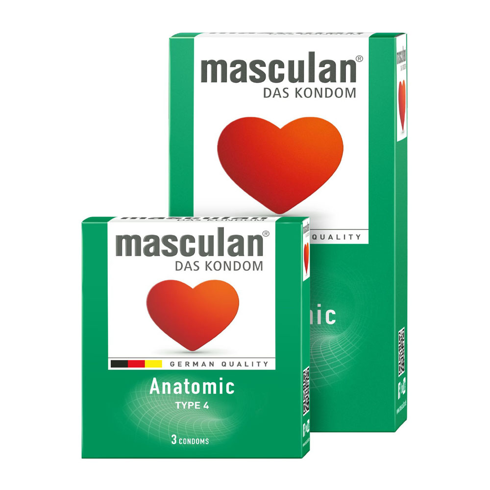 Bao cao su Masculan Anatomic tạo dáng hoàn hảo tăng khoái cảm