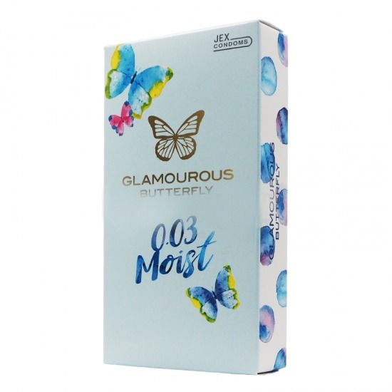 Bao Cao Su Jex Glamourous Butterfly 0.03 Siêu Mỏng Bôi Trơn 10s
