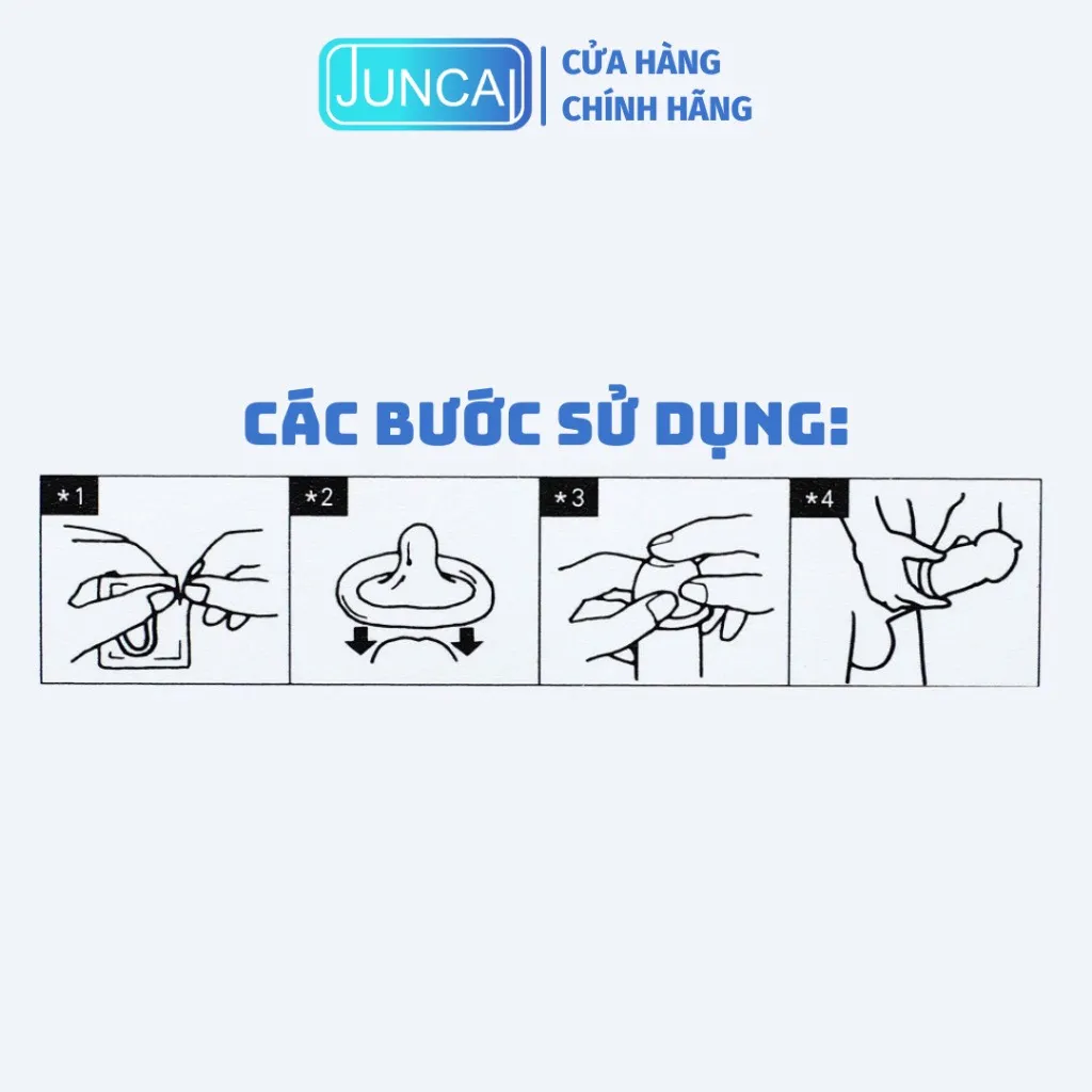 Bao Cao Su Juncai Ice Fire Siêu Mỏng Hộp 10 Chiếc Tăng Cảm Giác Mạnh