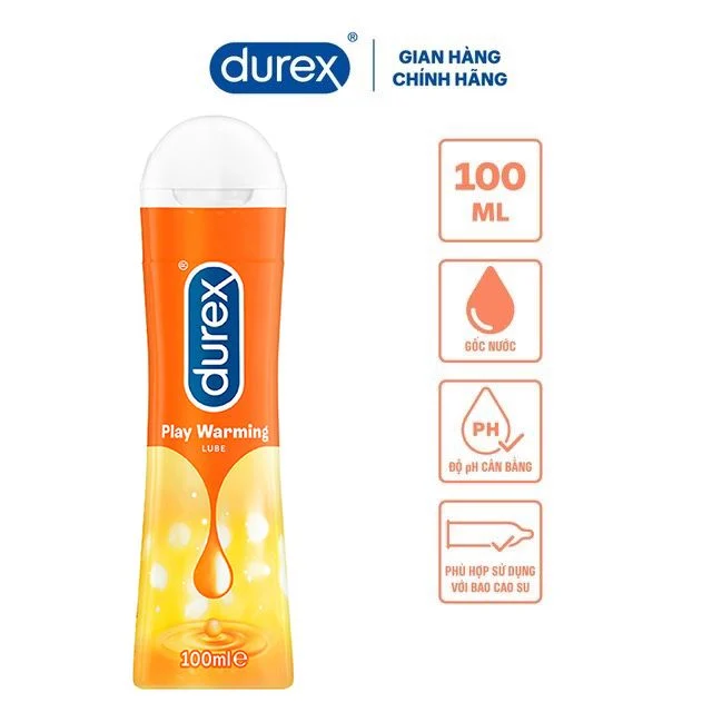 Gel bôi trơn Durex Play Warming 100ml ấm nóng, mềm mượt kích thích 