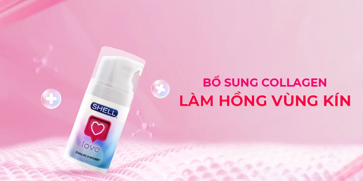 Gel bôi trơn Shell Love Pink se khít tăng hưng phấn nữ 50ml