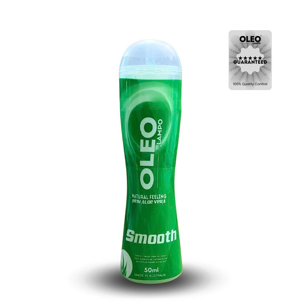 Gel Bôi Trơn Nha Đam Oleo Lampo Smooth Giảm Đau Rát An Toàn Phụ Nữ 