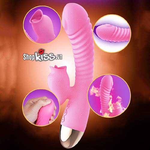 Dương vật rung lưỡi liếm Leten Wonderful sextoy nữ giải tỏa sinh lý