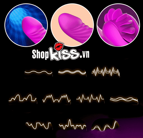 Leten Wheels Multi Function Vibrating Dildo Heating Massage