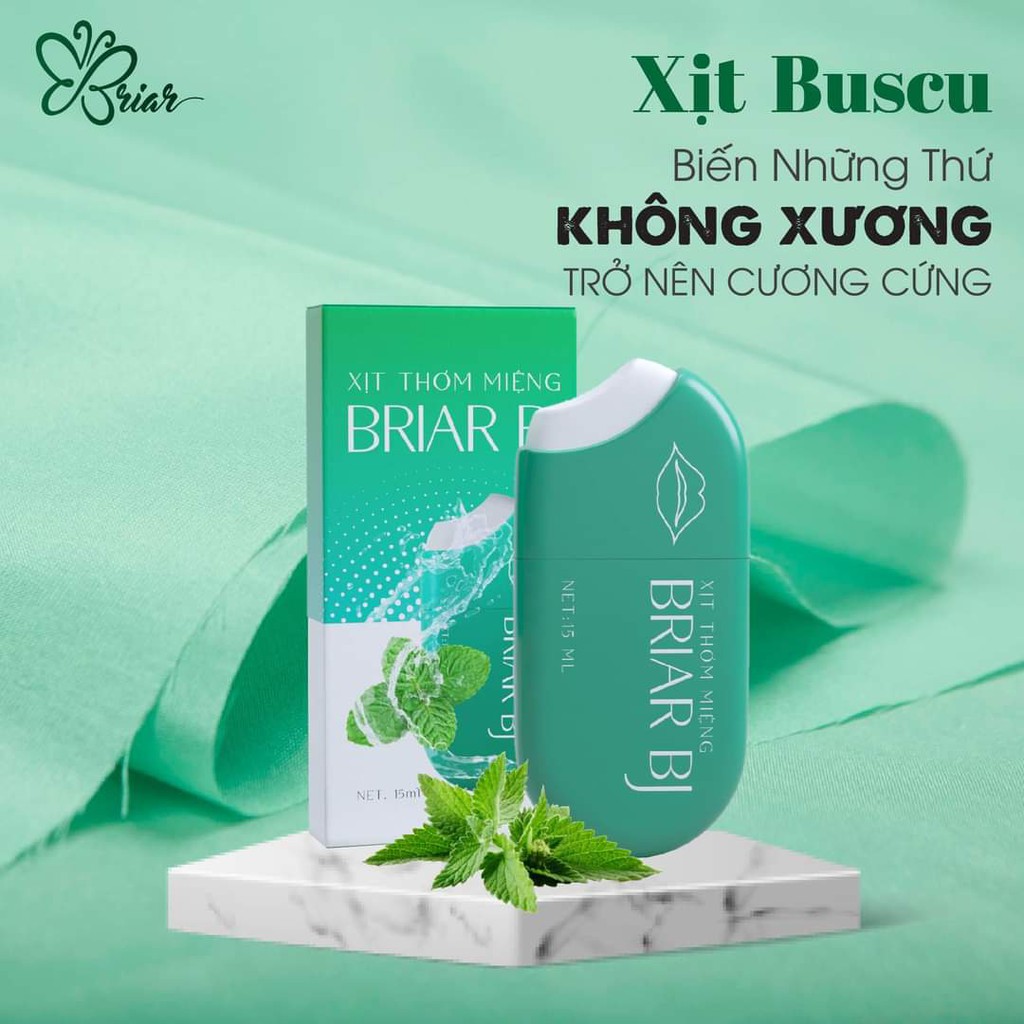 Xịt BJ Thơm Miệng Briar 15ml, Khử Khuẩn Giữ Miệng Thơm Mát 