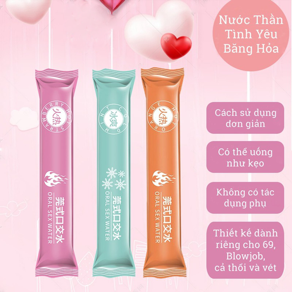 Nước Thần Tình Yêu Băng Hỏa BJ 1 Cặp Tăng Khoái Cảm, Hương Lôi Cuốn