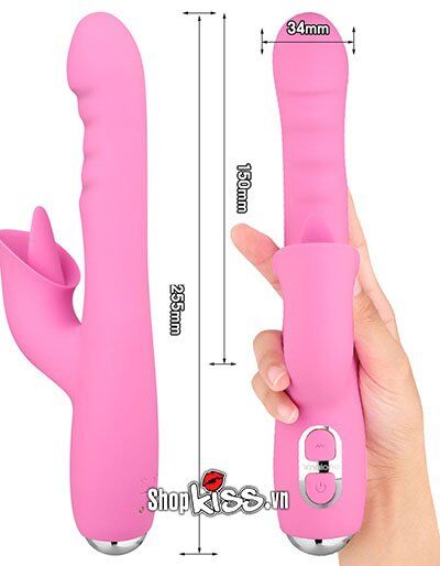 Nalone T-May Multi-Function Warming Licking Thrusting Dildo